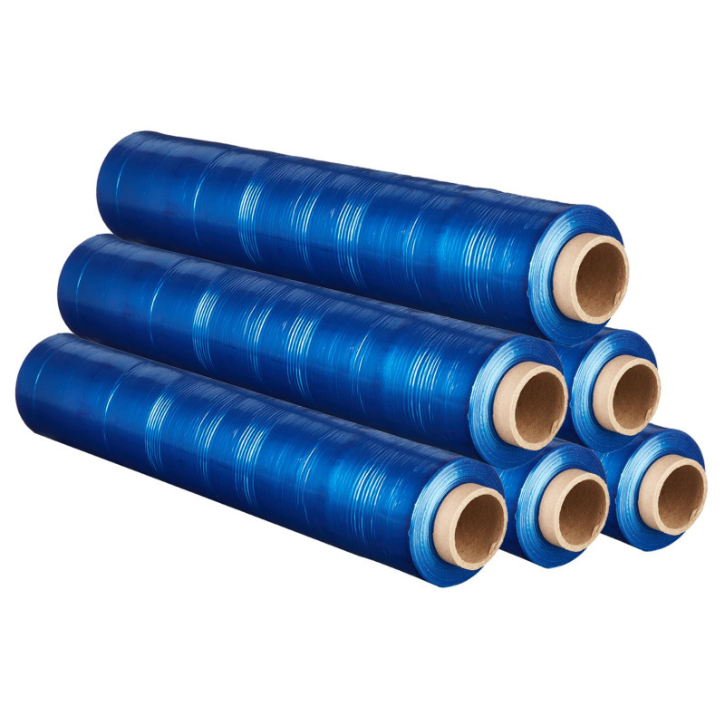 Стрейч-пленка втор.сыр. для ручн.уп 20мкм 50 см 217м 2кг нетто синяя