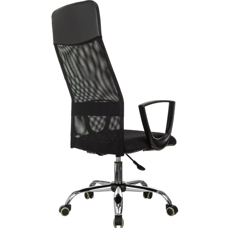 Кресло VB_EChair-510 TW сетка/ткань черный хром
