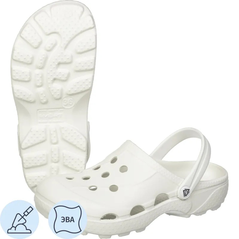 Сабо женские EVART Ола белый/белый р.41