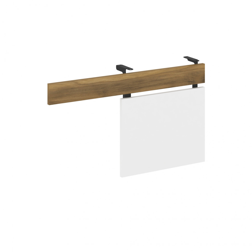 Concept Царга стола с опорной тумбой CN.CST-001 Сандал Янтарный/Белый Бриллиант/Металл Черный 830*18