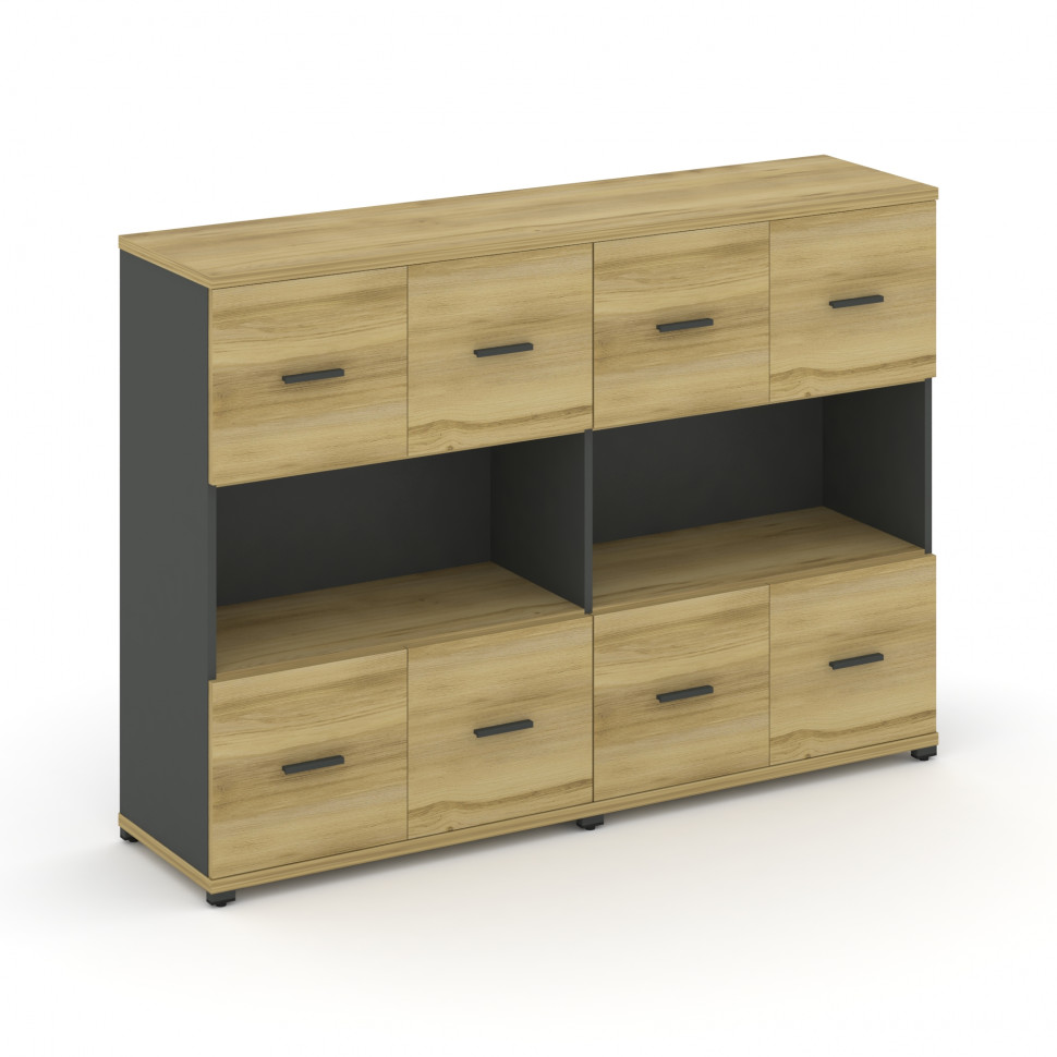 Concept Шкаф 2 широкие секции, 3 ниши CN.STS-325 A Дуб Винченцо/Антрацит/Металл Антрацит 1668*420*11 Concept Шкаф 2 широкие секции, 3 ниши CN.STS-325 A Дуб Винченцо/Антрацит/Металл Антрацит 1668*420*11