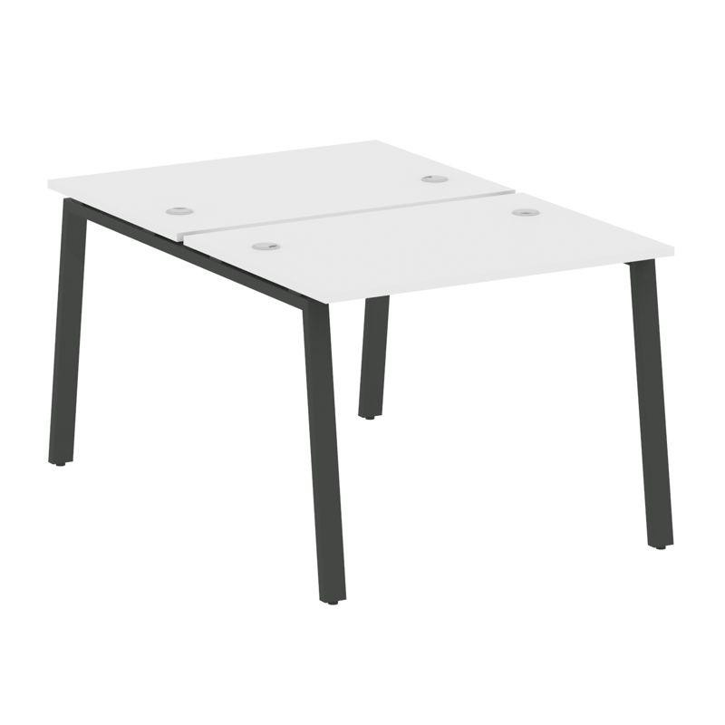Metal System Рабочая станция на А-образном м/к БА.РАС-СП-2.1 Белый/Металл Антрацит 1000*1475*750
