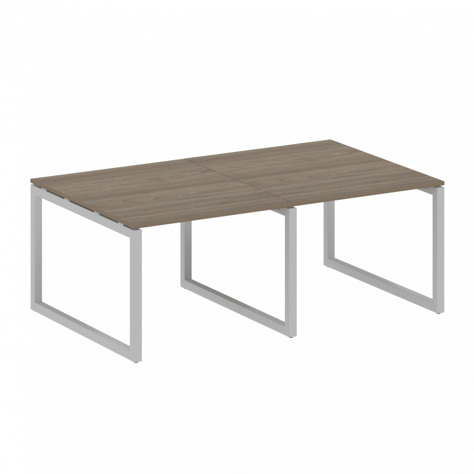 Metal System Quattro Переговорный стол (2 столешницы) на О-образном м/к 50БО.ПРГ-2.1 Вяз Благородный
