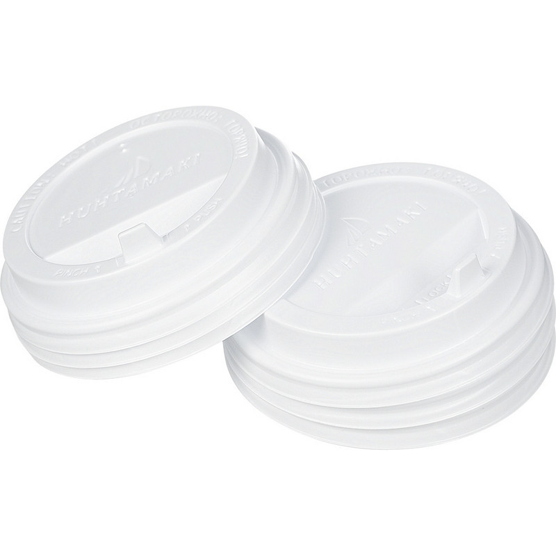 Крышка для стакана пластиковая с клапаном D=90мм, бел.,100шт./уп. HSL90