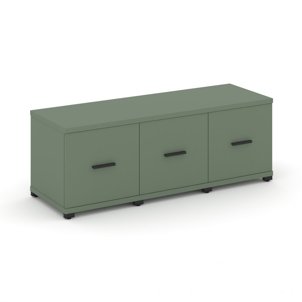 Concept Шкаф 3 узкие секции, 1 ниша CN.STU-133 B Кобо/Металл Черный 1252*420*450