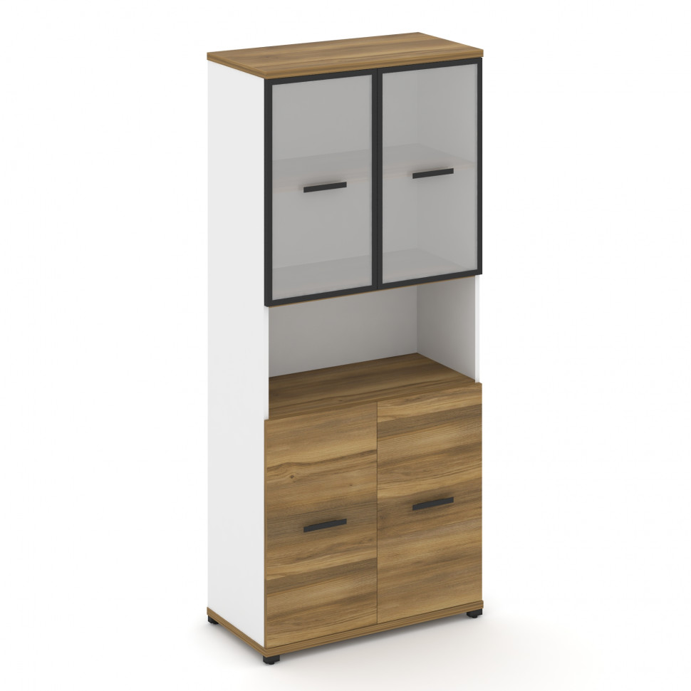 Concept Шкаф 1 широкая секция, 5 ниш CN.STS-513 RMB B Сандал Янтарный/Белый Бриллиант/Металл Черный/ Concept Шкаф 1 широкая секция, 5 ниш CN.STS-513 RMB B Сандал Янтарный/Белый Бриллиант/Металл Черный/