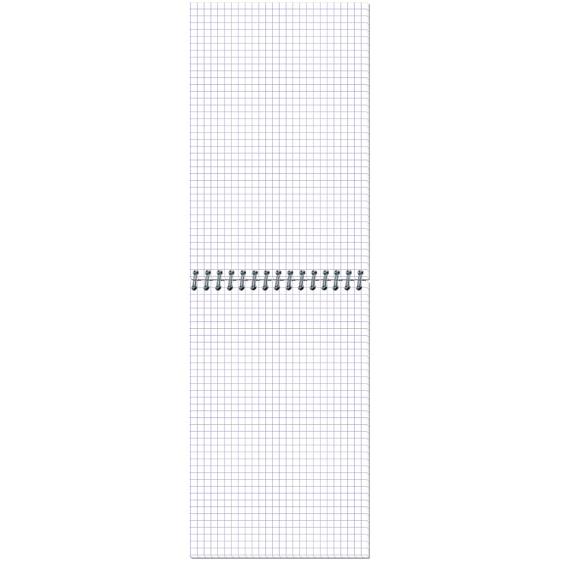 Блокнот МИКРОВЕЛЬВЕТ- А5 50л. спираль, бордо, клетка 40шт