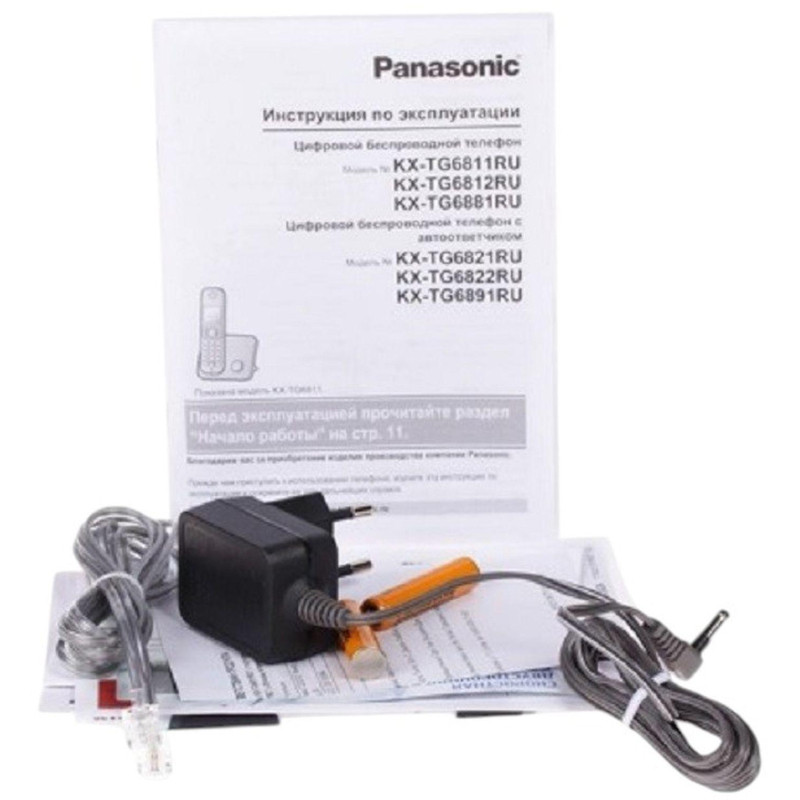 Радиотелефон Panasonic KX-TG6811RUB черный