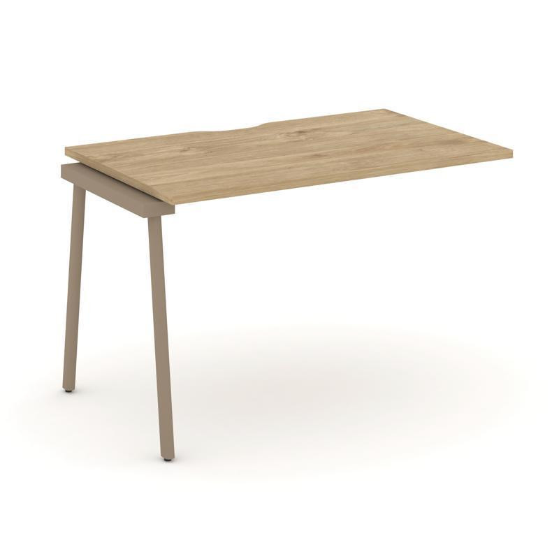 Estetica Наборный элемент рабочей станциии ES.1.NRS-2-VP Тиквуд Светлый/Металл Латте 1180*730*750 Estetica Наборный элемент рабочей станциии ES.1.NRS-2-VP Тиквуд Светлый/Металл Латте 1180*730*750