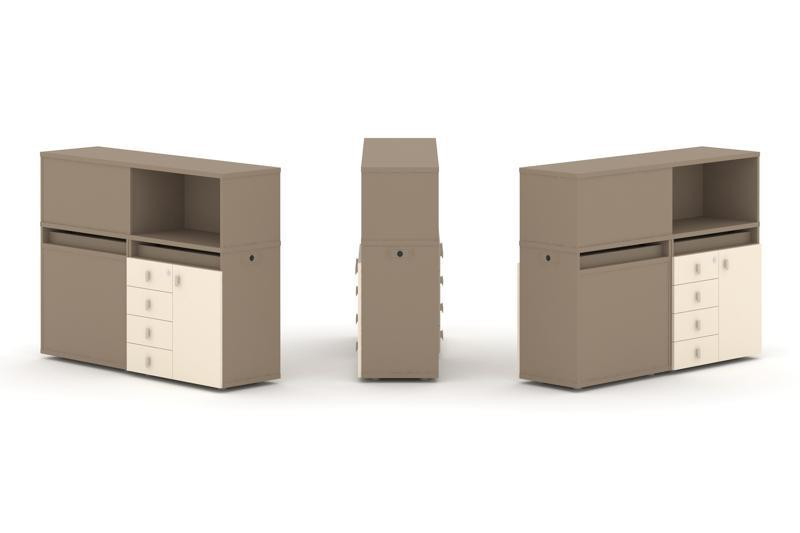 Estetica Набор №15. Тумба двойная+низкая надставка ES.NB.2N-15 Латте/Сатин 1500*410*1135 Estetica Набор №15. Тумба двойная+низкая надставка ES.NB.2N-15 Латте/Сатин 1500*410*1135