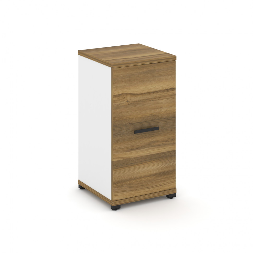 Concept Шкаф 1 узкая секция, 2 ниши CN.STU-213 B Сандал Янтарный/Белый Бриллиант/Металл Черный 420*4