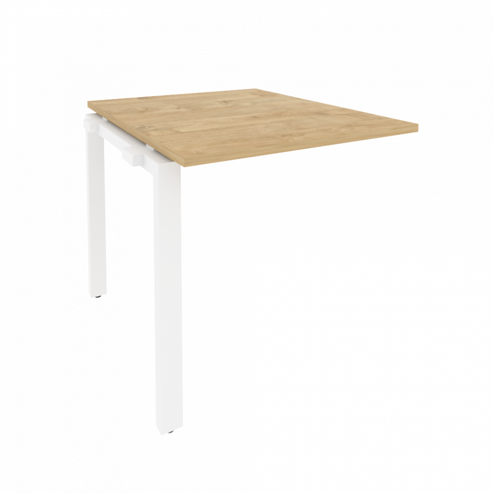 Onix Проходной наборный элемент переговорного стола O.MP-NPRG-0 Тиквуд Светлый/Металл Белый 780*980*