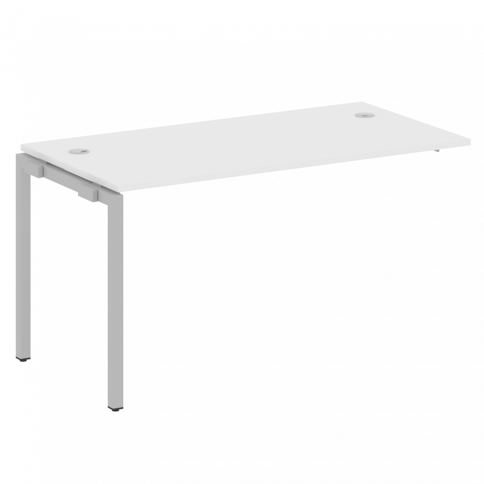 Metal System Quattro Проходной элемент рабочей станции на П-образном м/к 40БП.ПРС-СП-1.3 Белый/Метал Metal System Quattro Проходной элемент рабочей станции на П-образном м/к 40БП.ПРС-СП-1.3 Белый/Метал