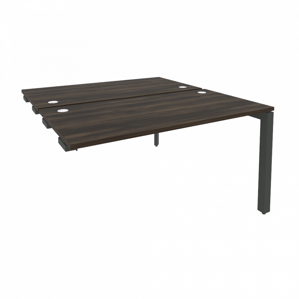 Onix Стол-приставка двойной на П-образном м/к к опорным элем. O.MP-D.SPR-3.7 Дуб Мали/Металл Антраци