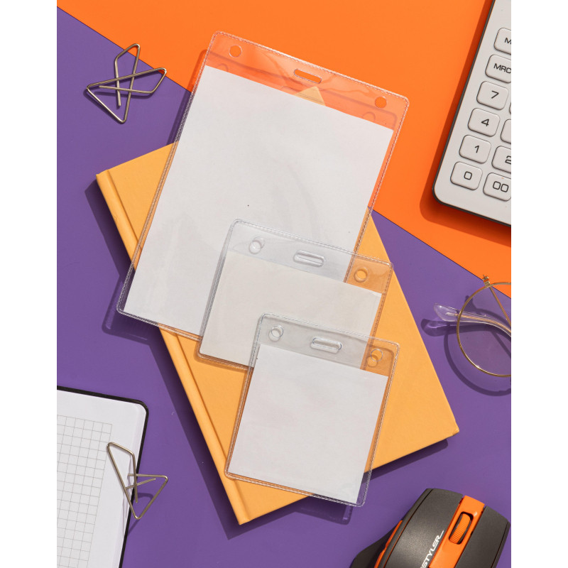 Бейдж верт без держат 114х163 для формата А6 Комус, 1225.250.B