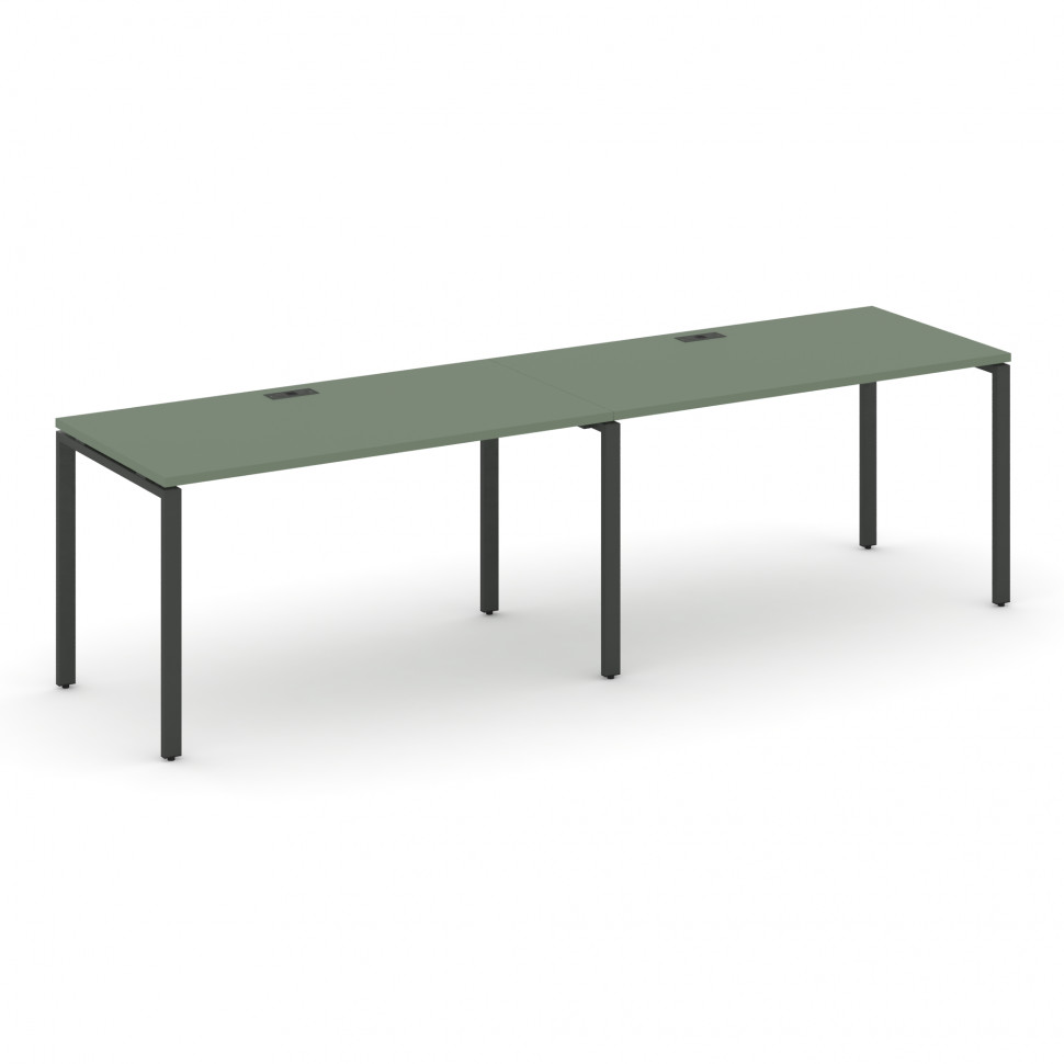 Concept Рабочая станция 2 места CN.ORS-001 Кобо/Металл Антрацит 1960*720*750