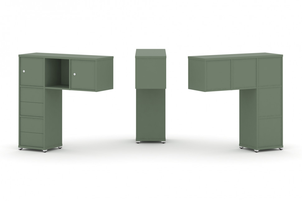 Concept Надставка низкая CN.ONN-004 Кобо/Металл Белый 1099*365*1130