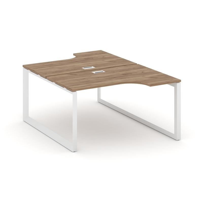 Style Project Рабочая станция эргономичная SN-59O.DRPA-001 Дуб Табак/Металл Белый/Белый Заглушка 138