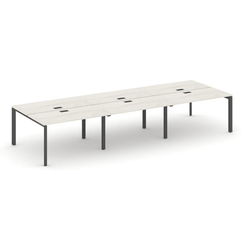 Style Project Рабочая станция двухсторонняя SN-59P.DRS-062 Дуб Наварра/Металл Антрацит/Черный Заглуш