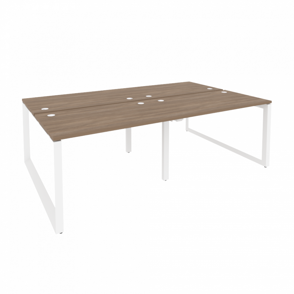 Onix Рабочая станция на О-образном м/к O.MO-D.RS-4.2.7 Дуб Аризона/Металл Белый 2360*1475*750