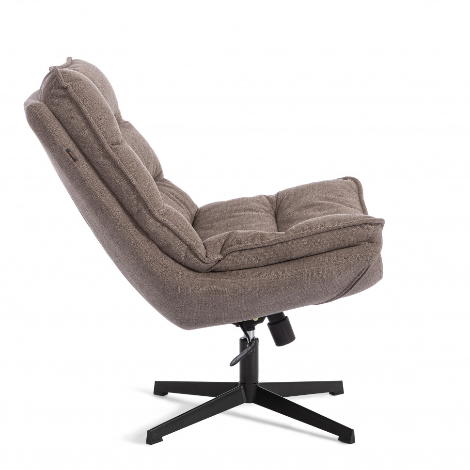 Кресло лаунж Reflex/Рефлекс с пуфом велюр/букле (HYP), бежевый