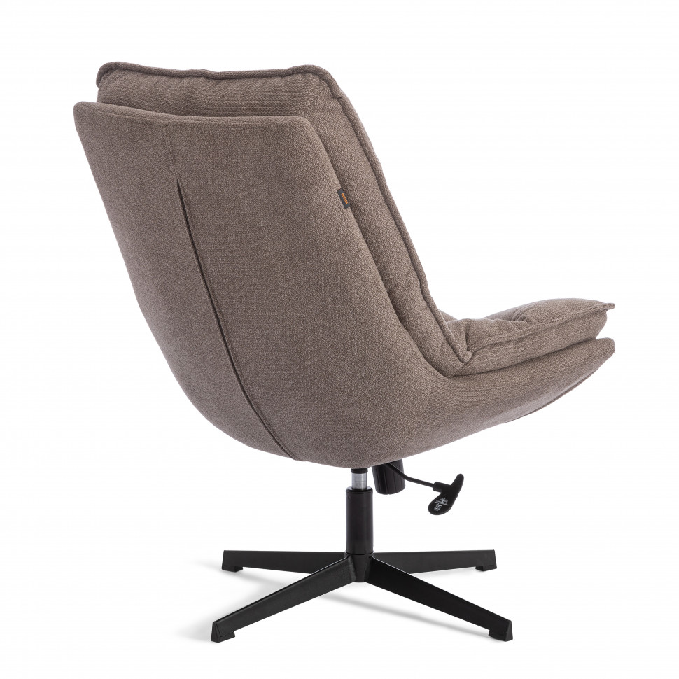 Кресло лаунж Reflex/Рефлекс с пуфом велюр/букле (HYP), бежевый