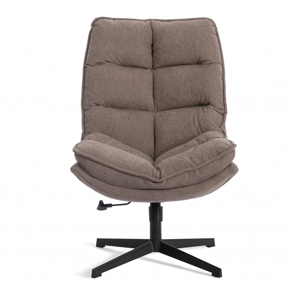 Кресло лаунж Reflex/Рефлекс с пуфом велюр/букле (HYP), бежевый