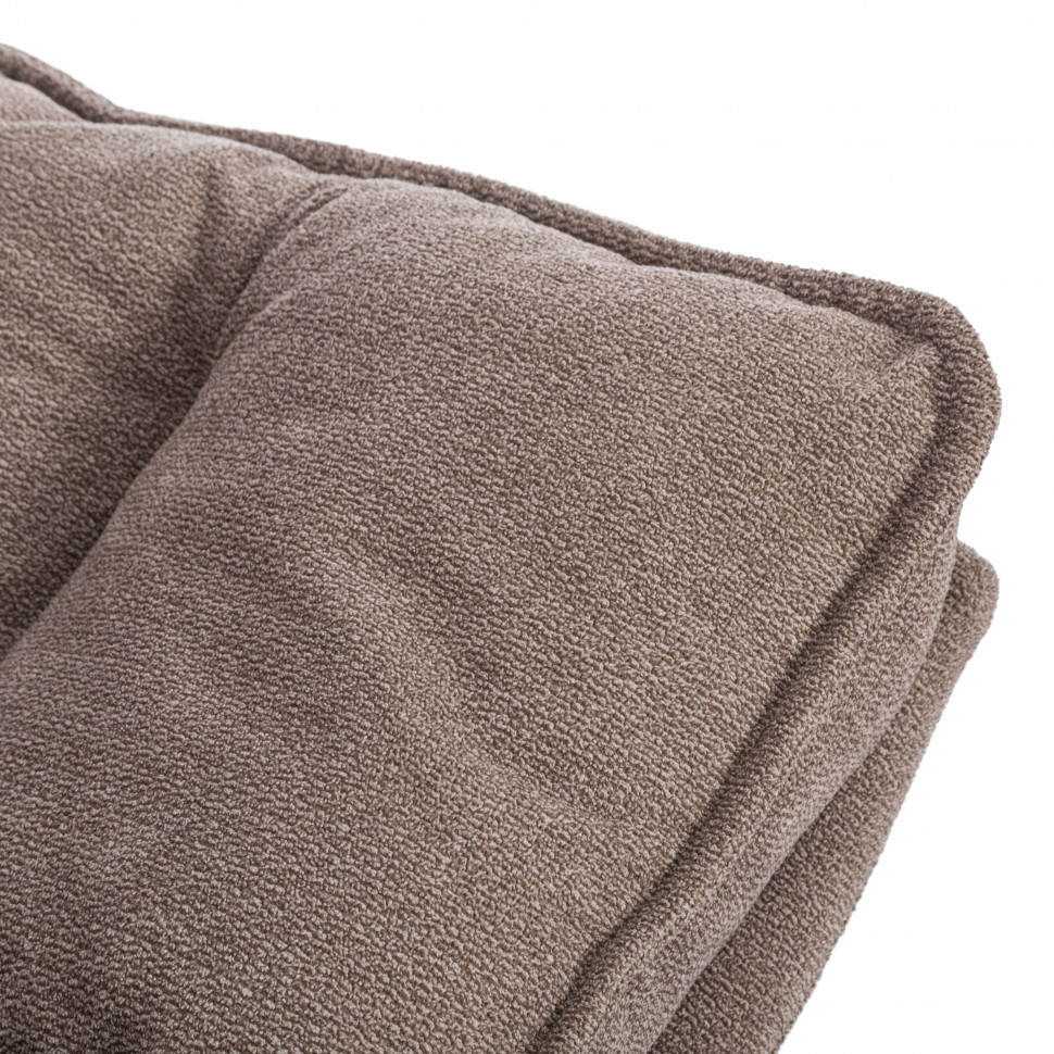 Кресло лаунж Reflex/Рефлекс с пуфом велюр/букле (HYP), бежевый