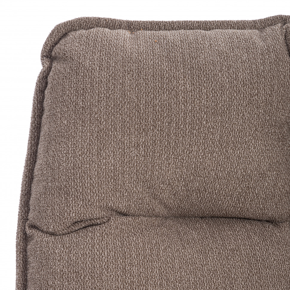 Кресло лаунж Reflex/Рефлекс с пуфом велюр/букле (HYP), бежевый