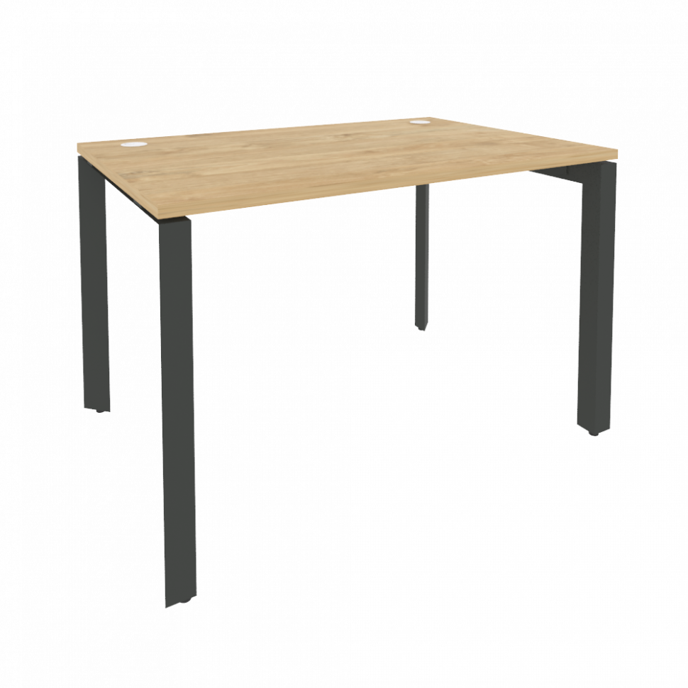 Onix Стол рабочий на П-образном м/к O.MP-SP-2.8 Тиквуд Светлый/Металл Антрацит 1180*800*750 Onix Стол рабочий на П-образном м/к O.MP-SP-2.8 Тиквуд Светлый/Металл Антрацит 1180*800*750
