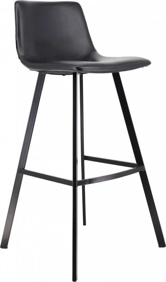 Стул барный Everprof Signal (Сигнал) Экокожа Черный