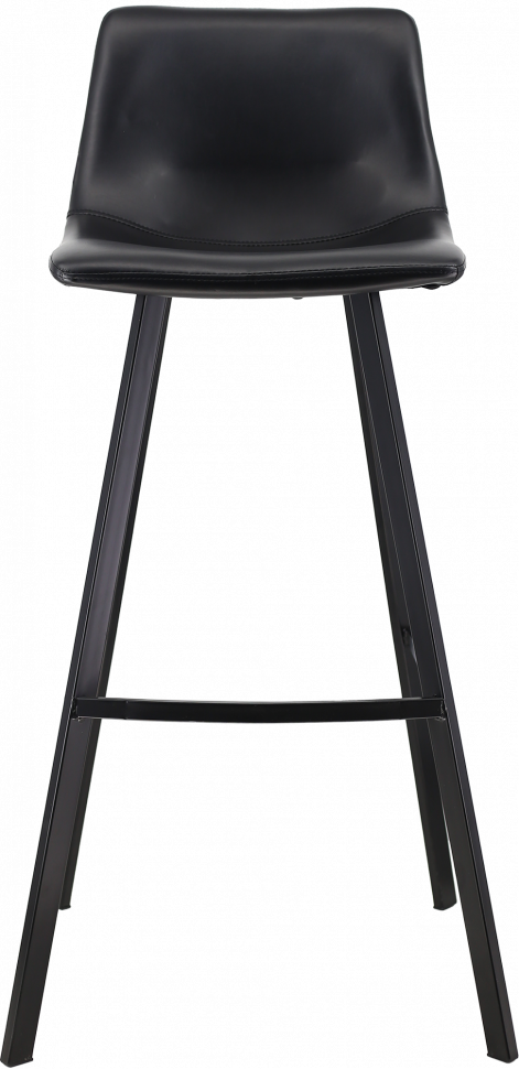 Стул барный Everprof Signal (Сигнал) Экокожа Черный