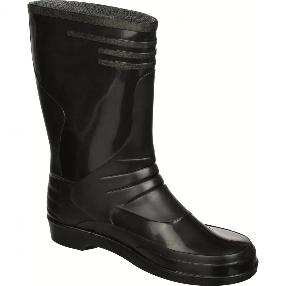 Сапоги женские цв.черный мод 102  (р.40) ПВХ