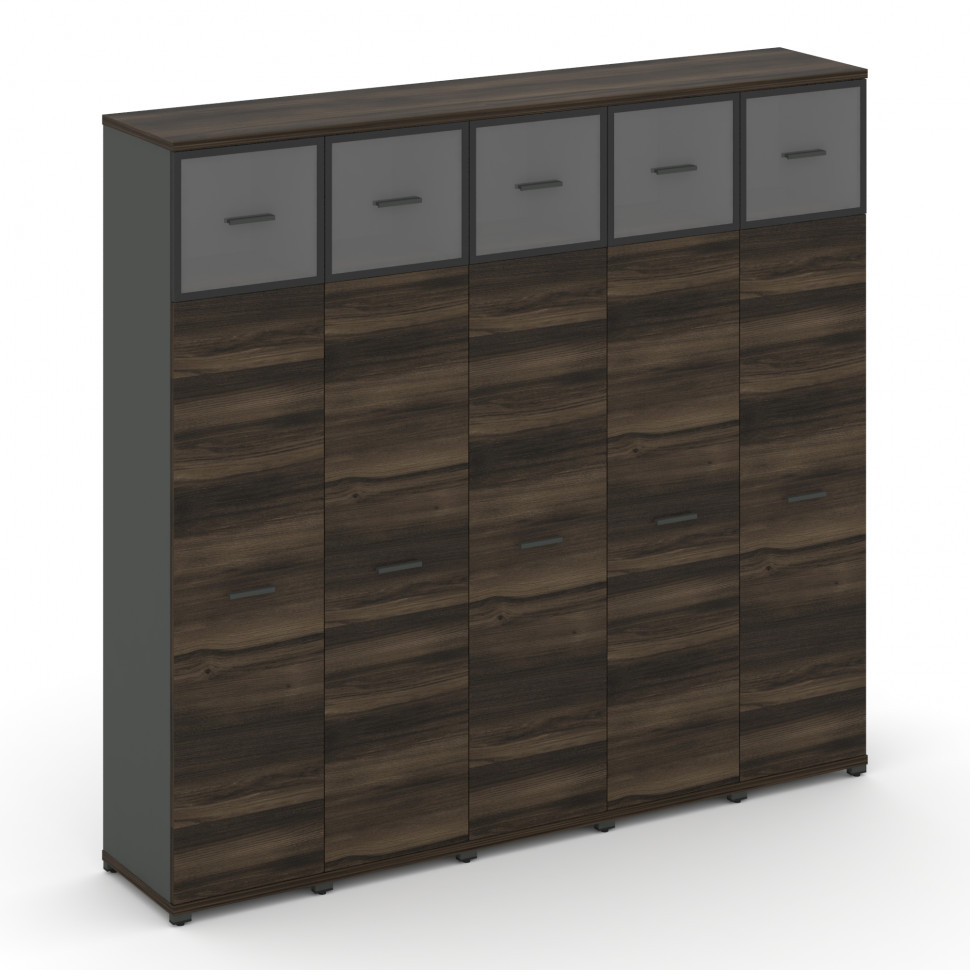 Concept Шкаф 5 узких секций, 5 ниш CN.STU-557 RPB A Дуб Мали/Антрацит/Металл Антрацит/Прозрачный 208 Concept Шкаф 5 узких секций, 5 ниш CN.STU-557 RPB A Дуб Мали/Антрацит/Металл Антрацит/Прозрачный 208