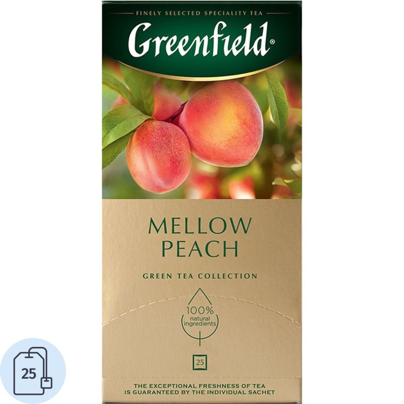 Чай Greenfield Mellow Peach зел, 25пак 1389-10