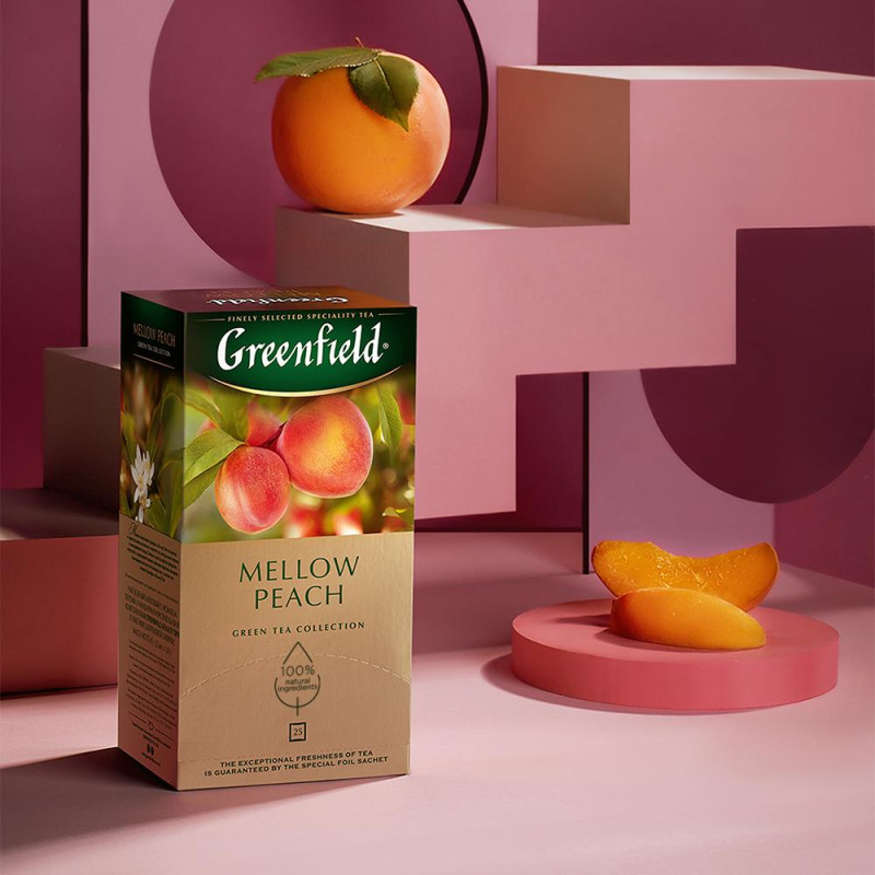 Чай Greenfield Mellow Peach зел, 25пак 1389-10