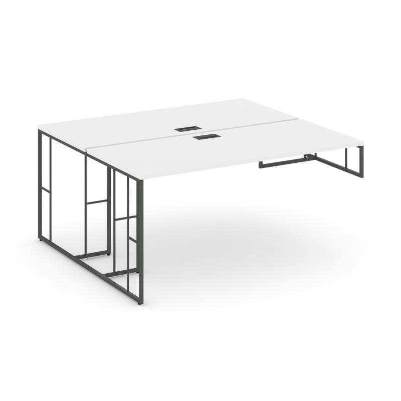 Rift Рабочая станция для опорной тумбы RF.DRSOT-013 Белый Бриллиант/Металл Антрацит 1380*1432*750