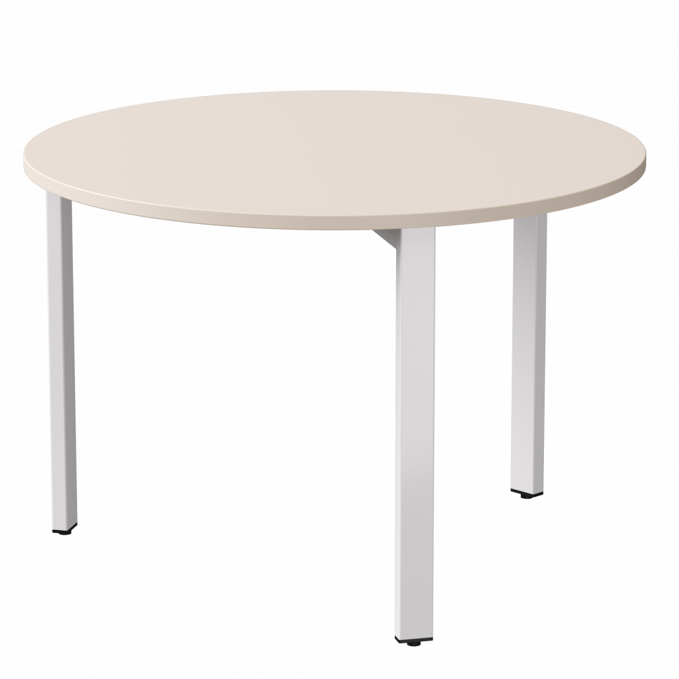 Стол переговорный Everprof EVO (ЭВО) D1100 1100x755 Кашемир/Белый