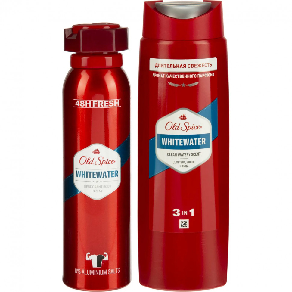 Подарочный набор Old Spice Whitewater Аэр дез150мл+Гель д/душ+шамп3в1 250мл