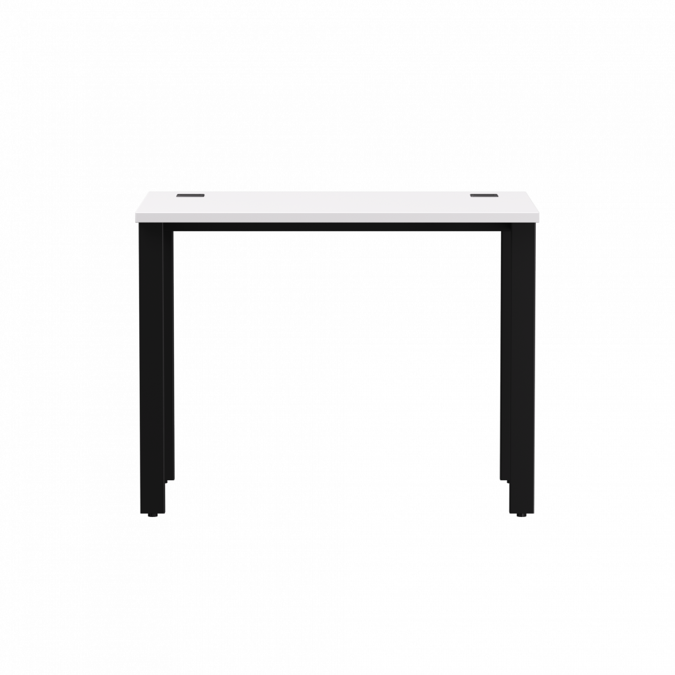 Стол прямой Everprof EVO (ЭВО) на металлокаркасе 980х670х755 мм Белый/Черный