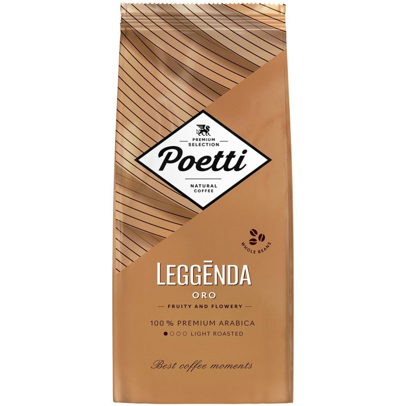 Кофе Poetti Leggenda Oro в зернах, 1кг