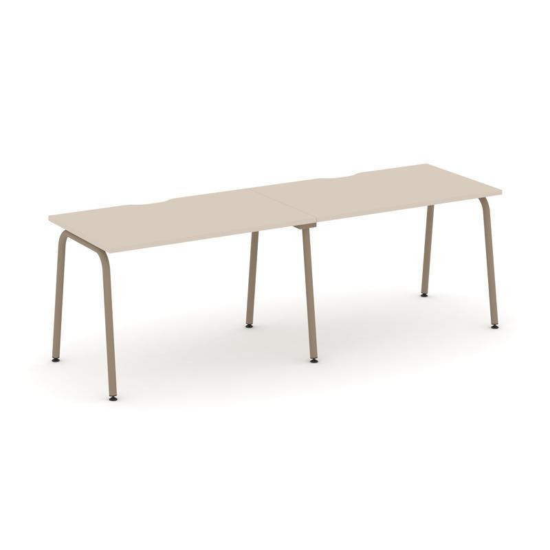 Estetica Рабочая станция 2 места ES.RS-2.2-VK Капучино/Металл Латте 2360*730*750