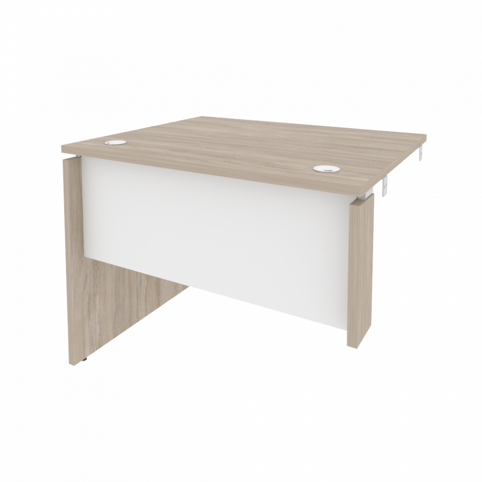 Onix Стол-приставка левый к опорным элементам O.SPR-1.8 (L) Дуб Аттик/Белый Бриллиант 980*800*750