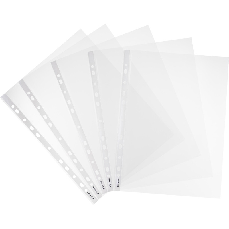 Файл-вкладыш А4+,35мкм, Комус, гладкие, 100шт/уп Файл-вкладыш А4+,35мкм, Комус, гладкие, 100шт/уп