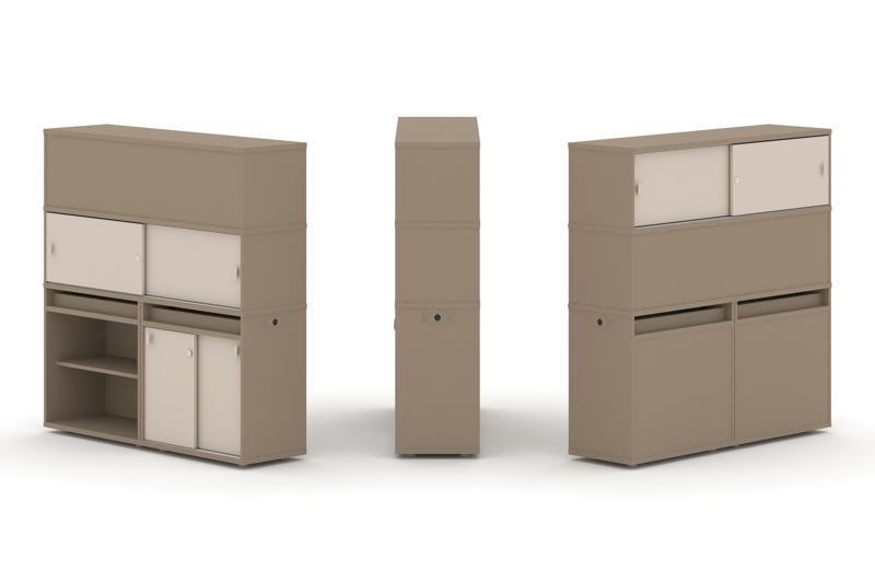 Estetica Набор №15. Тумба двойная+высокая надставка ES.NB.2V-15 Латте/Капучино 1500*410*1520 Estetica Набор №15. Тумба двойная+высокая надставка ES.NB.2V-15 Латте/Капучино 1500*410*1520