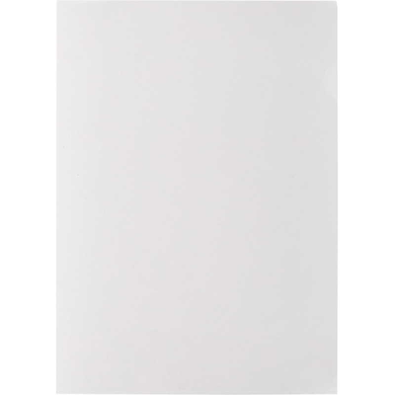 Папка уголок ПУ-001-ПП 120мкр жест.пластик А4 прозр 20 шт/уп