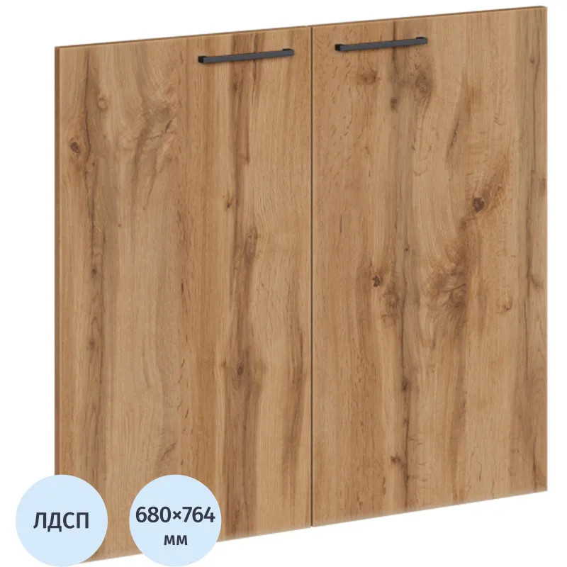 Двери К-Loft 2шт. 241H008 выс.680 дуб натур