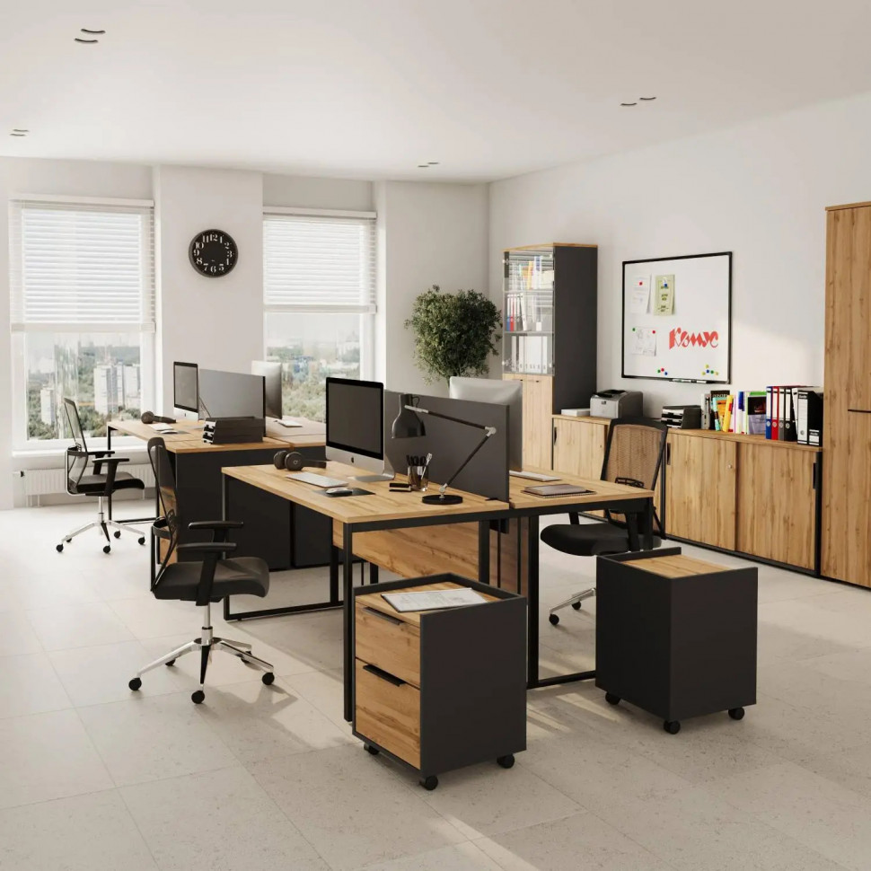 Двери К-Loft 2шт. 241H008 выс.680 дуб натур