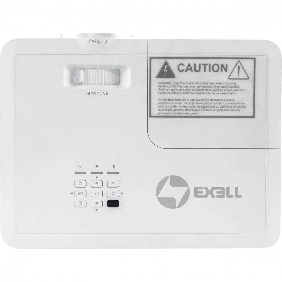 Проектор Exell EXD203STW, 3600 lm, 1280x800, 30000:1, HDMI, VGA