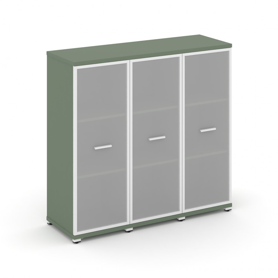 Concept Шкаф 3 узкие секции, 3 ниши CN.STU-336 RMW W Кобо/Металл Белый/Сатин 1252*420*1186